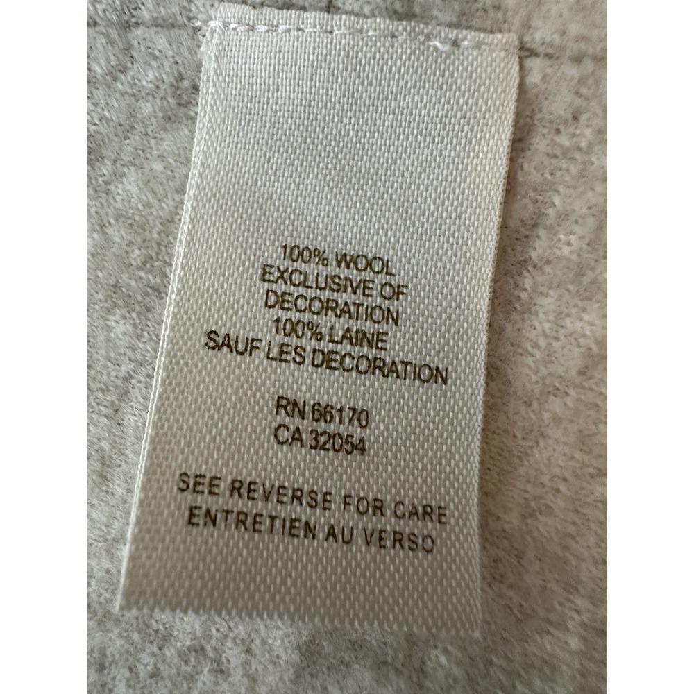 Free people‎ Jacket Women's XS 100%Wool  embroidery Crop Cozy Boho Stretch - Picture 4 of 9